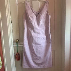 Sutton studio taffeta pink shift dress